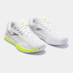 JOMA Zapatillas T.Point Lady 23 Clay Mujer Blanco Verde -Deportiva Ropa Tienda TPOILS2302P 6
