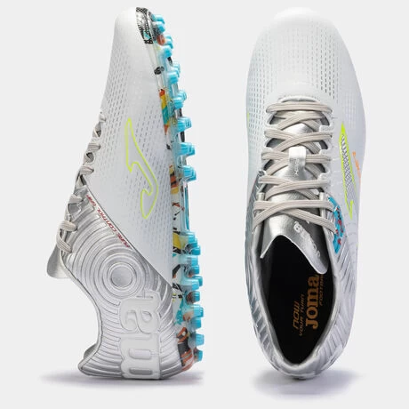 JOMA Botas Fútbol Xpander 23 Césped Artificial AG Blanco Plata 6 JOMA Botas Fútbol Xpander 23 Césped Artificial AG Blanco Plata - Imagen 4